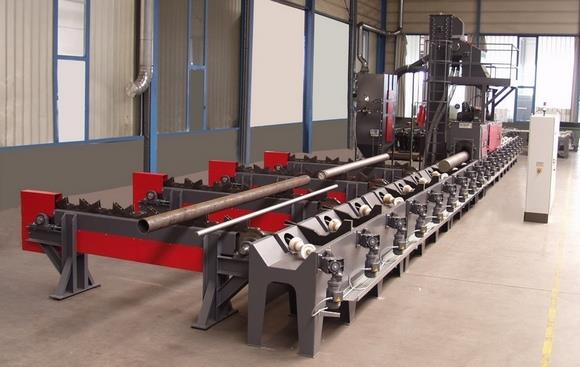 管材、棒材、圓鋼、鋼筋通過式拋丸機(jī)